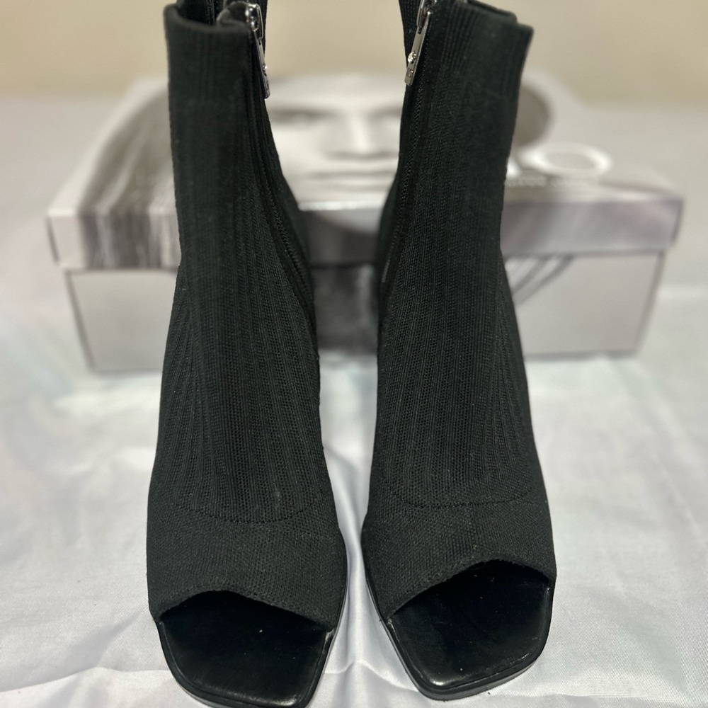 J-Ali Peep-Toe Ankle Boots